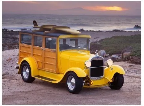 1/32 литье под давлением металла специальный продукт 1929 Ford Classic Simulation коллекция украшений для дома старый автомобиль