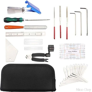 

Guitar Repairing Tool Kit 25Pcs with Carry Bag for Guitar Ukulele Bass Mandolin M21 20 Dropship