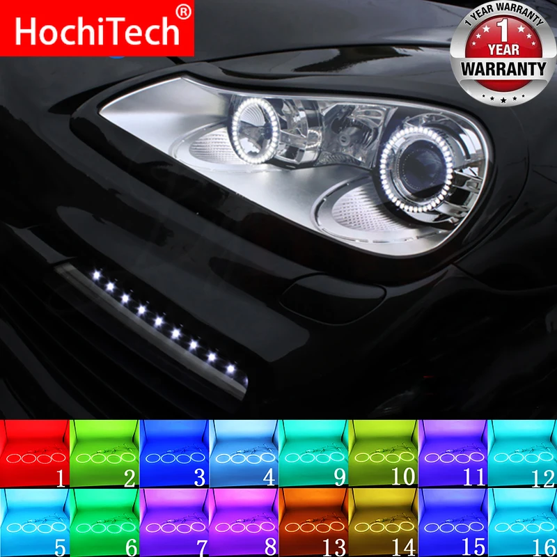 Разноцветные светодиодсветодиодный RGB лампы ангельские глазки гало кольцевой