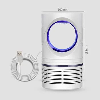 

1*Electric Mosquito Killer Lamps LED Light Mosquito Insect Trap Lamp Bug Zapper Pest Control Home Bedroom Office Portable Lamp