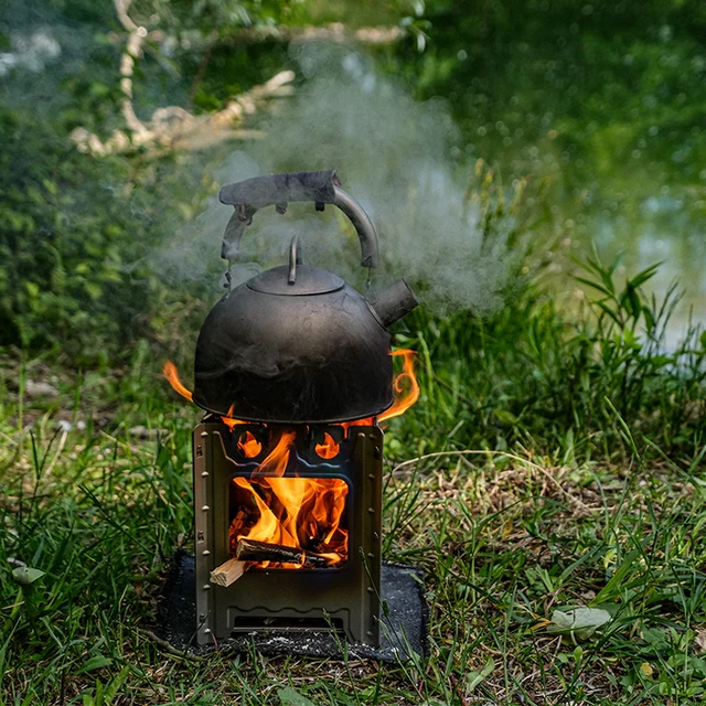 Camping Wood Stove Titanium | Portable Camping Stove | Hiking Accessories -  Camping - Aliexpress