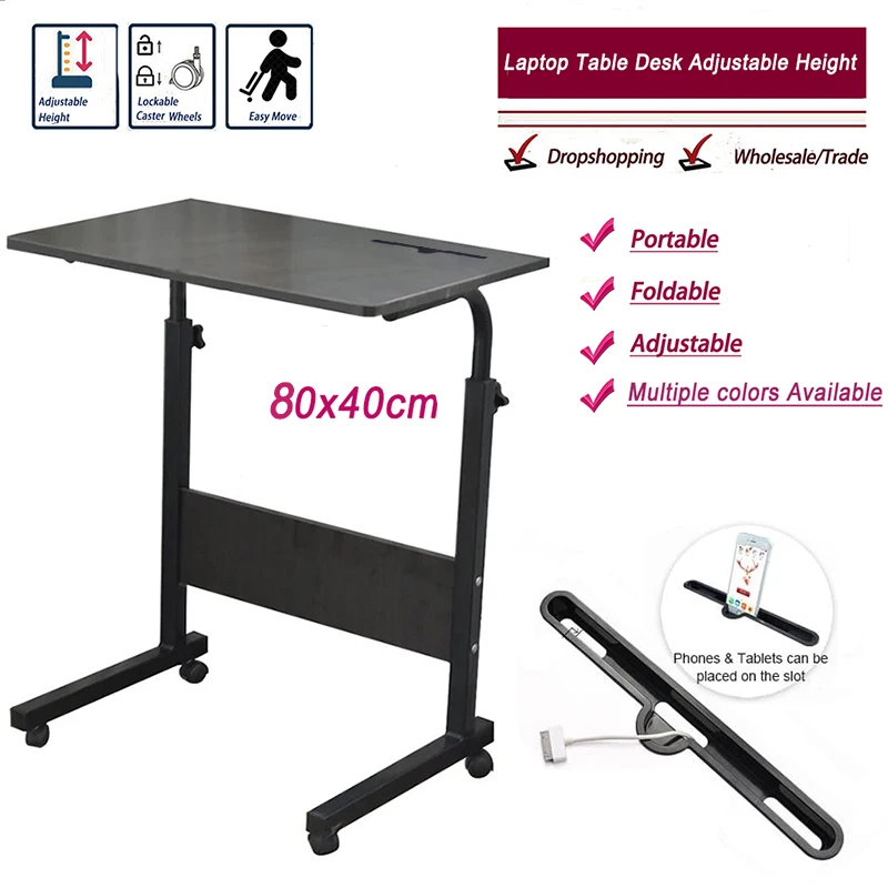 Delivery  normal Foldable Computer Table Adjustable Portable Laptop Desk  Rotate Laptop Bed Table Can be Lifted Standing Desk