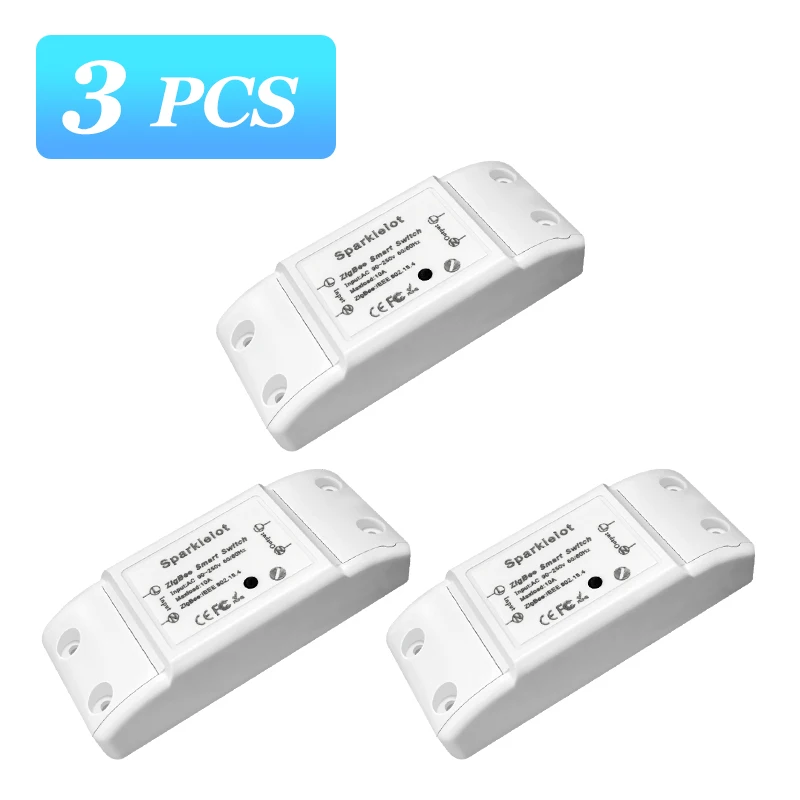 1-8PCS Tuya ZigBee Relay 10A Smart DIY Switch Smartlife APP Remote Control Smart Home Work with Alexa Google Home Hub Required 