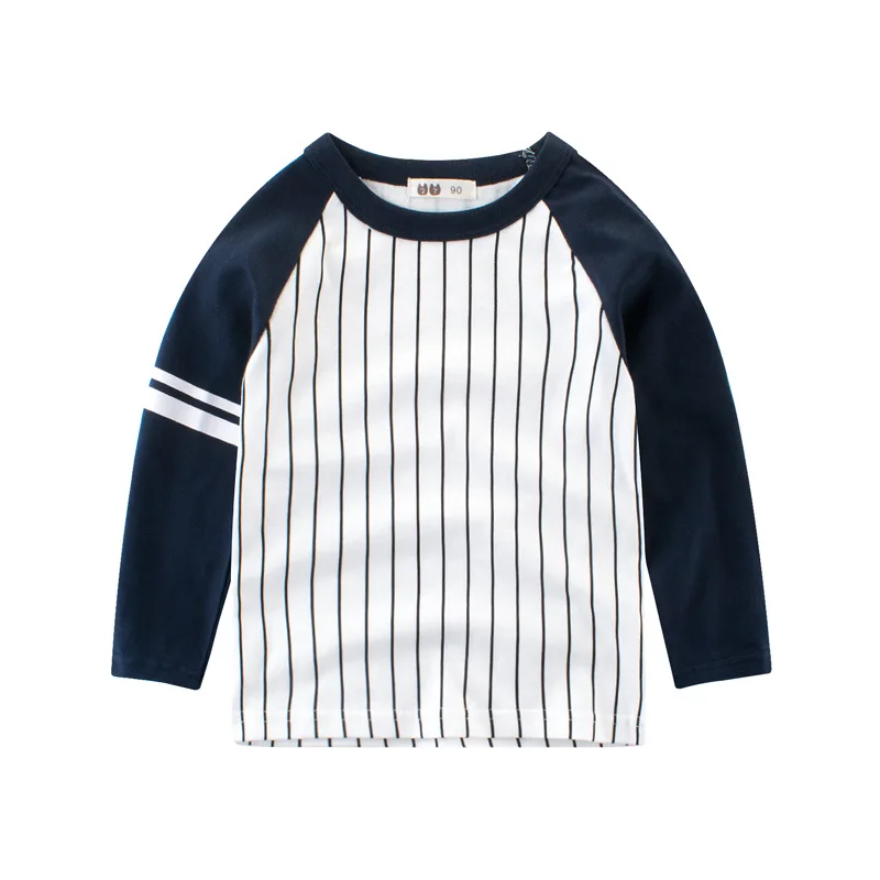 

Fashion Baby Cotton T Shirts For Baby Boys Striped Children Clothes Long Sleeve T-Shirt Child Spring Autumn Clothes Children