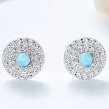 UXN110 925 Серебряные женские ногти для ушей простые украшения для ушей для помолвки Встроенные с цирконием