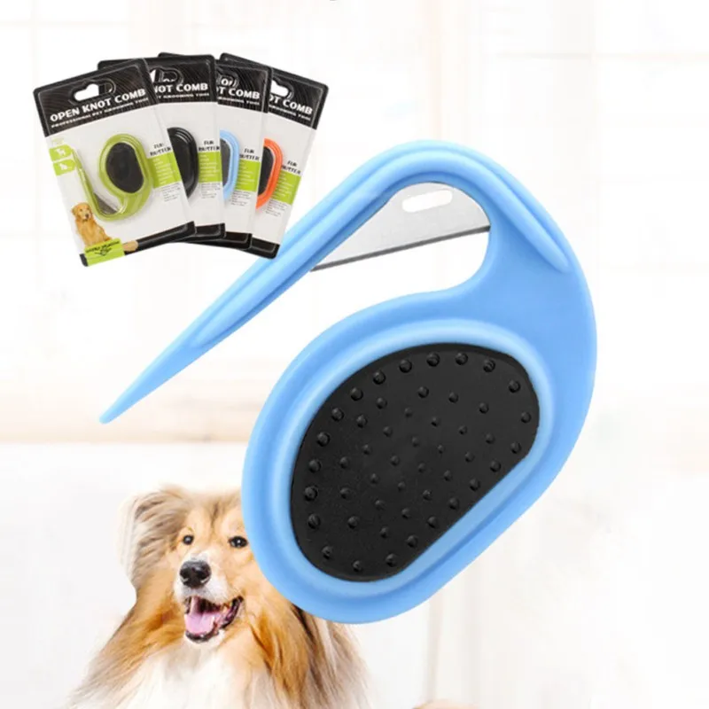 Spazzola per capelli per cani pettini pettine per nodo aperto per cani dispositivo per peli di gatto spazzola speciale per la depilazione pettine per cani e gatti forniture per animali domestici