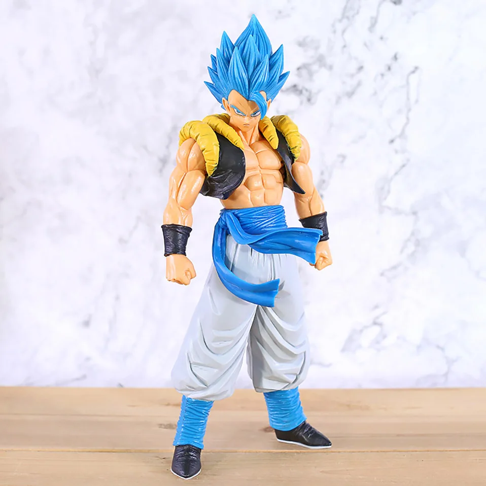 Японского аниме Dragon ball Z Vegeta goku ПВХ фигурка игрушки синий/черный волос Vegeta goku Коллекционная модель игрушки Рождественский подарок