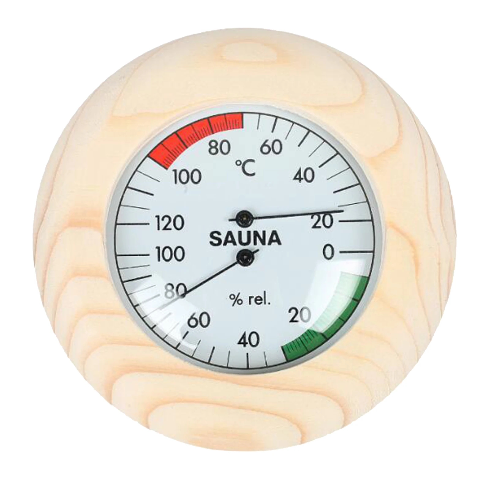 14.5x3cm Digital Sauna Wooden Thermometer Hygrometer for Sauna Room Hotel