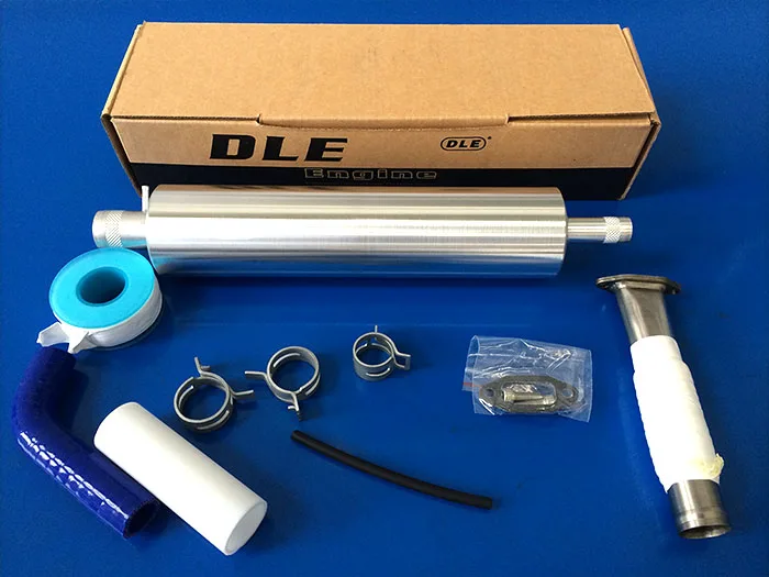 Original Dle Long Muffler Canister Exhaust Set & Parts For Dle35ra Gasoline Engine Parts