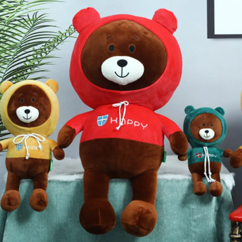 Creative Brown Bear Stuffed Plush Toy Doll Cute Oversized Hug Pillow Batch Send Girlfriend Gift Holiday Birthday Sp061 | Игрушки и хобби