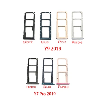 

SIM Card Slot SD Card Tray Holder Adapter For Huawei Y6 Y9 Y7 Pro 2019