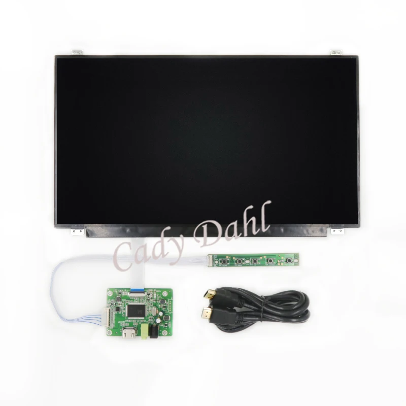 15,6 дюймов ips FHD 1920x1080 1080P EDP ЖК-дисплей панель монитор с HDMI ЖК-драйвер плата контроллера Модуль для Raspberry PI PC - Цвет: LCD Kit with Cable