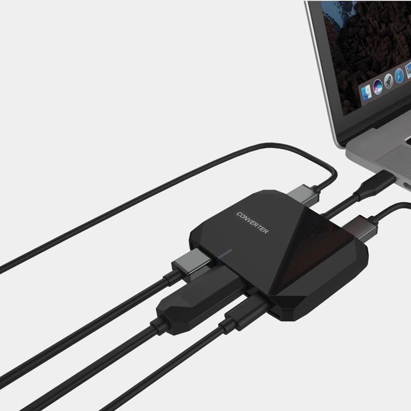 5 в 1 type-C концентратор адаптер type-C к HDMI+ 3* USB3.0+ PD для MacBook/mate Book/Samsung S8 S9