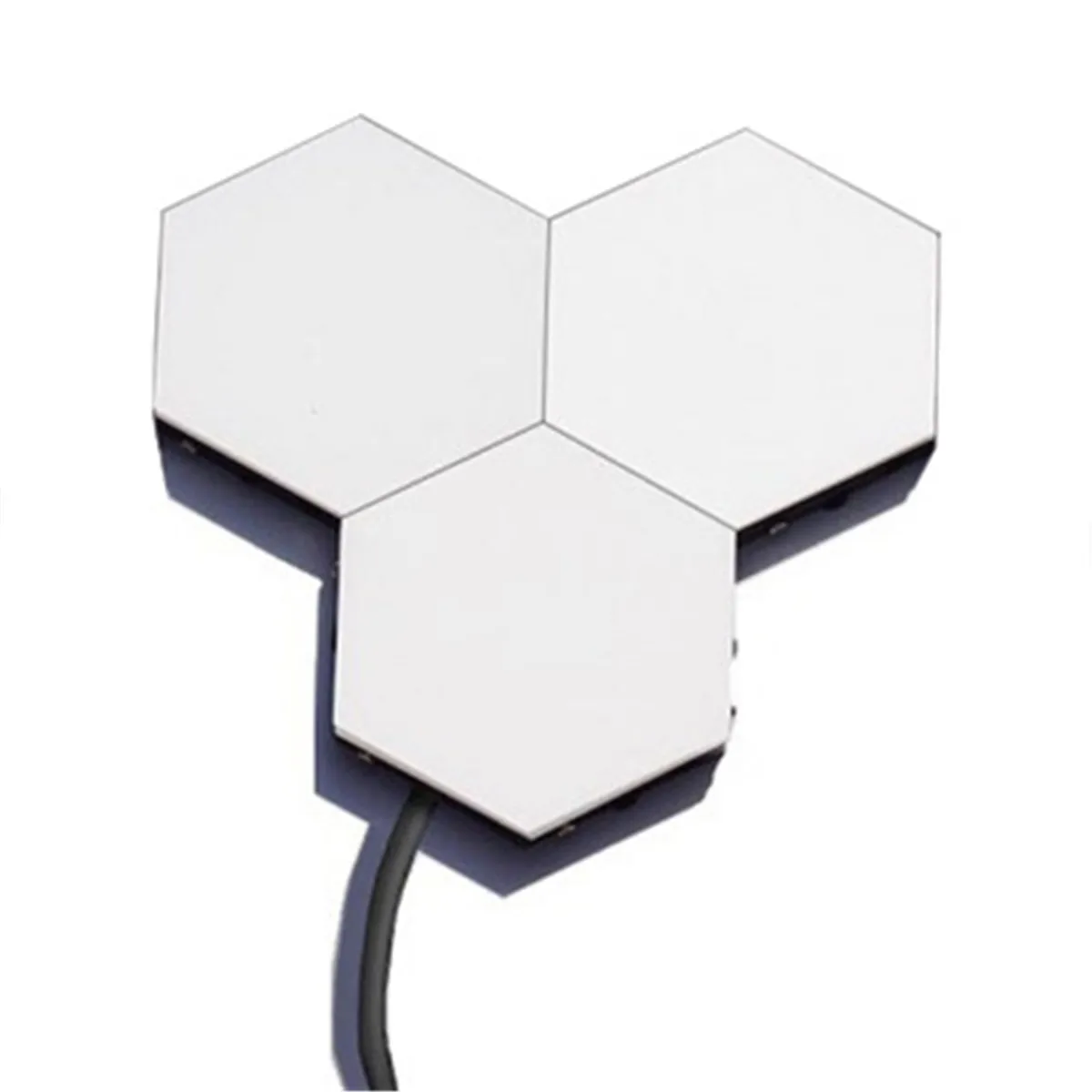 Светодиодный квантовый шестиугольный настенный светильник Сенсорное освещение магнитные Настенные светильники ночной Светильник модульная настенная лампа для украшения дома - Цвет абажура: 3pcs