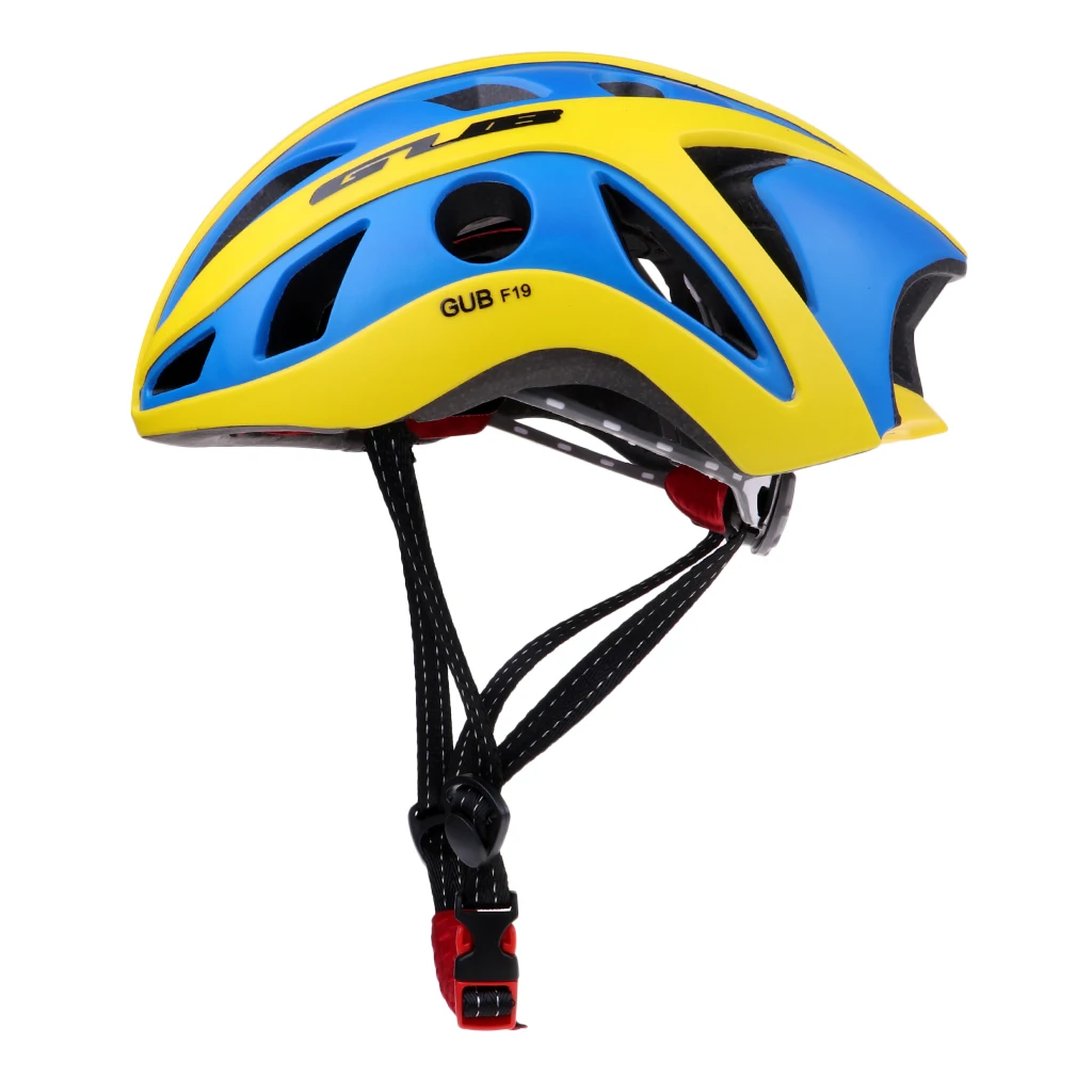 Blue Yellow GUB F19 велосипедный шлем унисекс для взрослых - Цвет: Blue Yellow