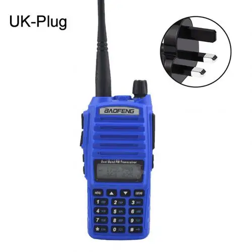 BaoFeng UV-82 рация 5 Вт 128Ch двухдиапазонный УКВ 136-174 МГц 400-520 МГц Портативный Baofeng UV82 Ham Радио Baofeng 82 - Цвет: Blue UK