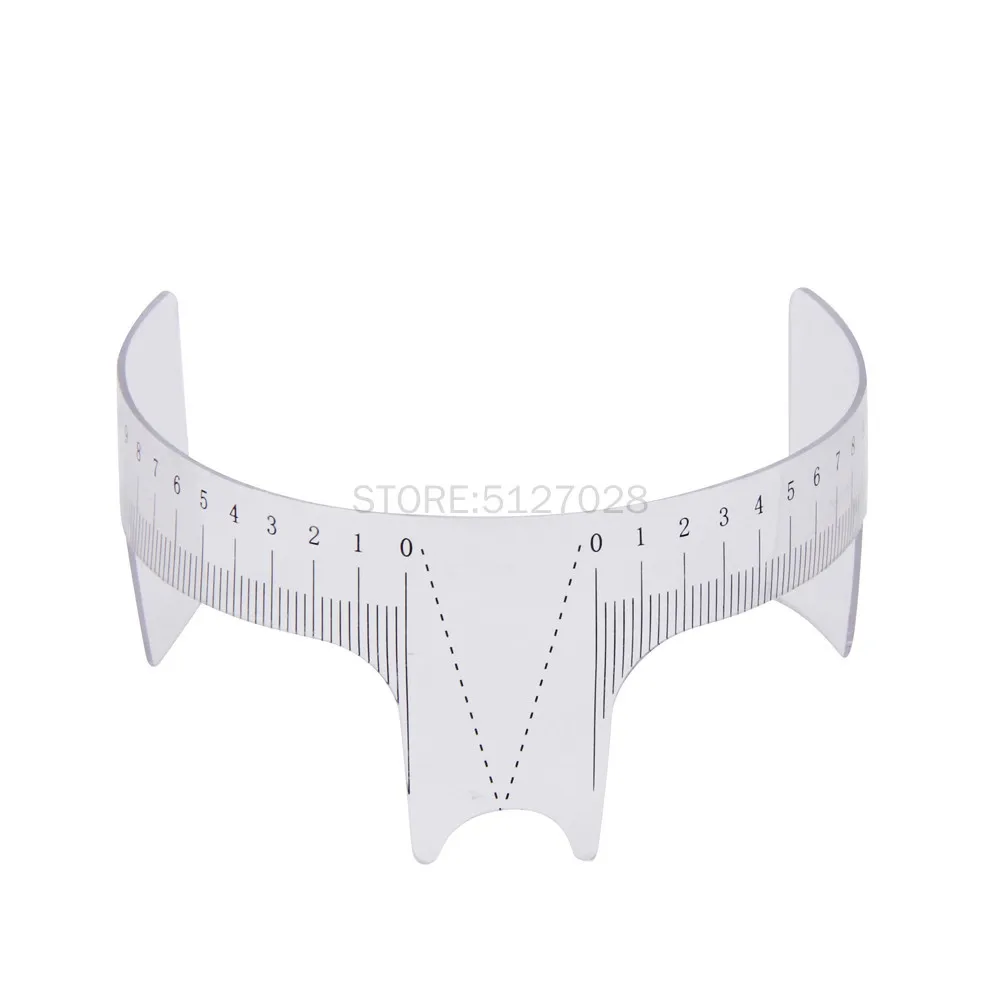 1PC Reusable Eyebrow Ruler Stencil Makeup Tool