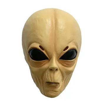 

1PCS Halloween UFO Alien Head Mask Full Head Masks Halloween Creepy Latexcosplay Accessrose accessories