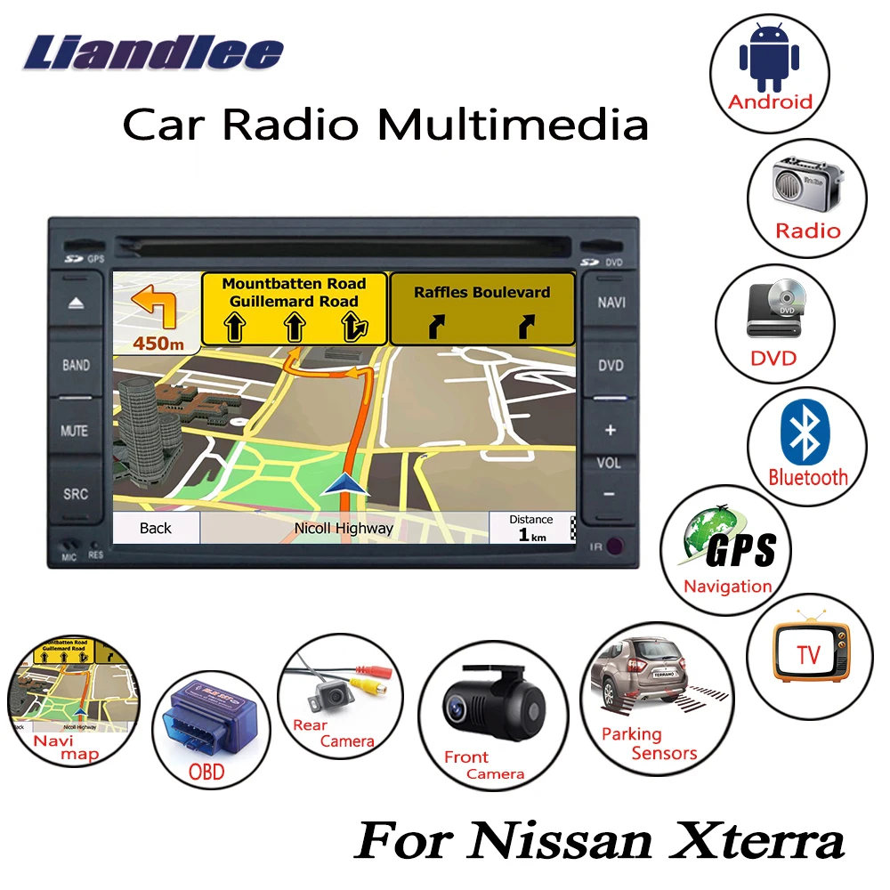 Liandlee для Nissan Xterra 2005 ~ 2008 Android автомобильное радио CD DVD плеер GPS навигация карты