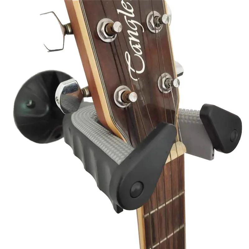 Universal Self-locking Wall Mount Ukulele Hook Electric Wooden Guitar Stand Rack Hanger | Спорт и развлечения