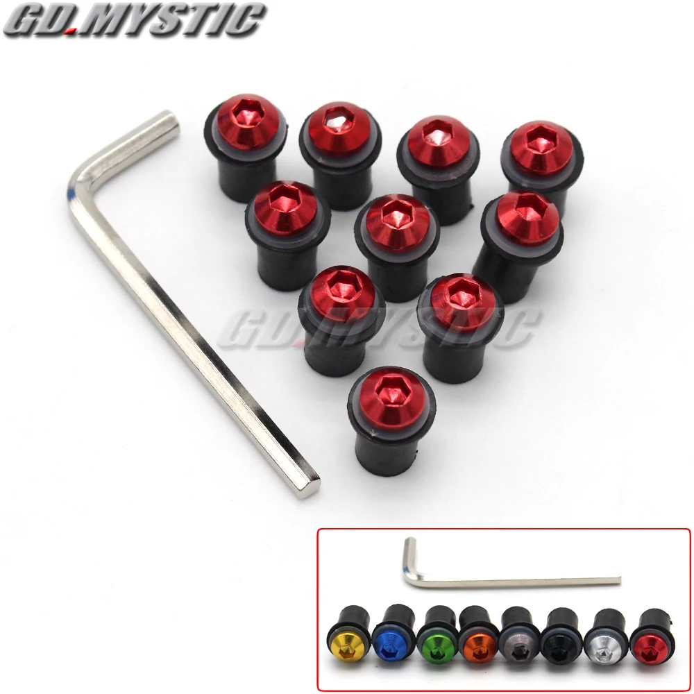 Windscreen Windshield Screws Bolts for MV Ducati Aprilia BMW Triumph Fairing #m8 Windscreen Windshield Screws Bolts for MV Ducati Aprilia BMW Triumph Fairing #m8