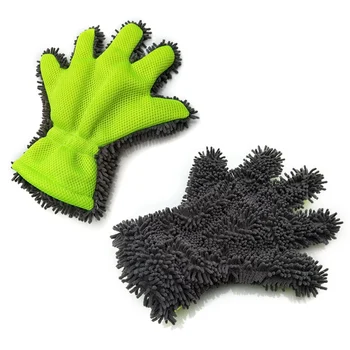 

High Quality Auto Care Detailing Home Cleaning Car Washing Gloves Microfiber Car Cleaning Window Wash Tool Car-styling