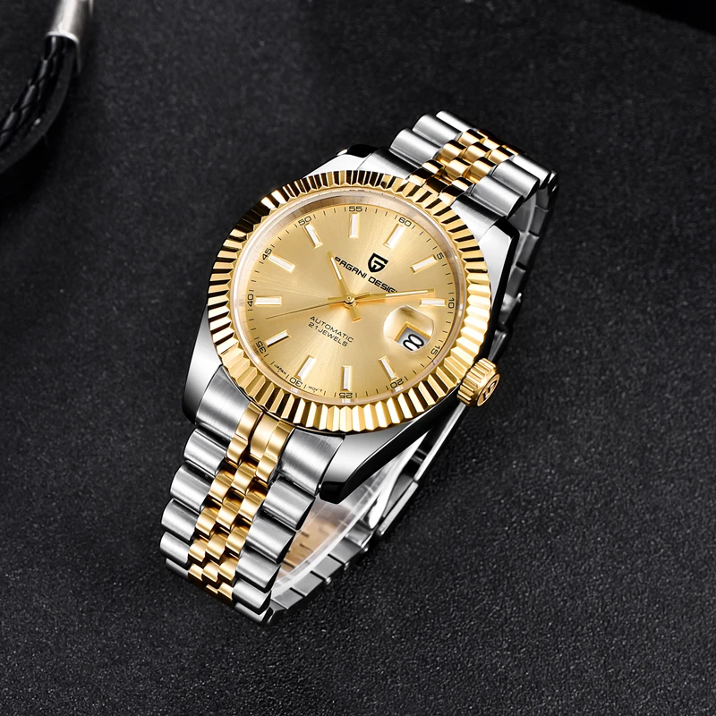 PAGANI DESIGN Men's Watches Top Brand Luxury Wrist Watch Mechanical Automatic Watch For Men Business Stainless steel Men