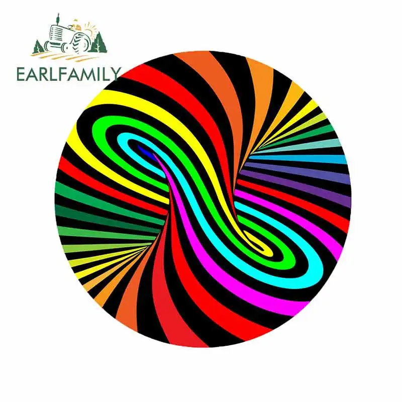 EARLFAMILY 13 см x 12 8 для Psychedelic Pattern хиппи Граффити стикер автомобиля DIY