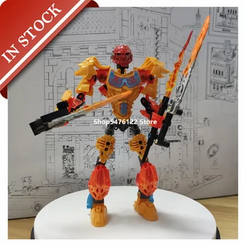 

Bionicle Series Tahu - Uniter of Fire 71308 611-1 In Stock Building Block 132Pcs Action Toy Chimaed Chimo Hero Robot KSZ XSZ Toy