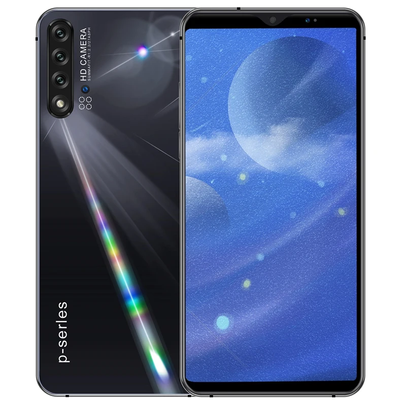 Мобильный телефон Android смартфон Face ID разблокировать 6 1 дюймов полный Sn Гб + 8