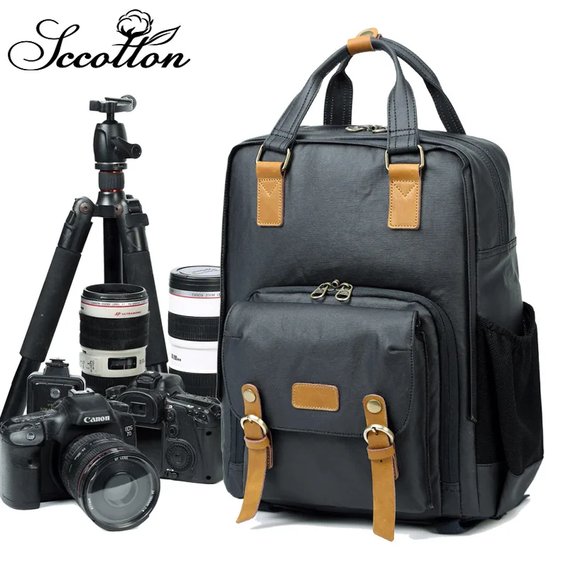 

New simple professional anti-theft waterproof backpack photography bag SLR digital camera bag backpack backpack