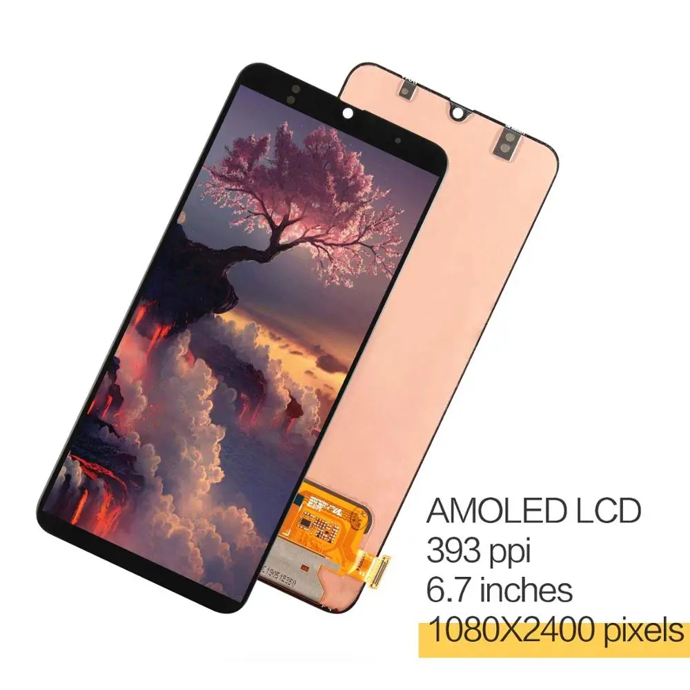С рамкой 6,7 дюйма Super Amoled для samsung Galaxy A70 lcd A705 A705DS A705F SM-A705F дисплей кодирующий преобразователь сенсорного экрана в сборе