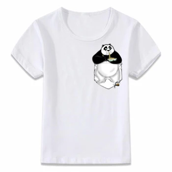 

Kids Clothes T Shirt Pocket Kung Fu Panda Bao The Dragon Warrior Children T-shirt for Boys and Girls Toddler Shirts Tee