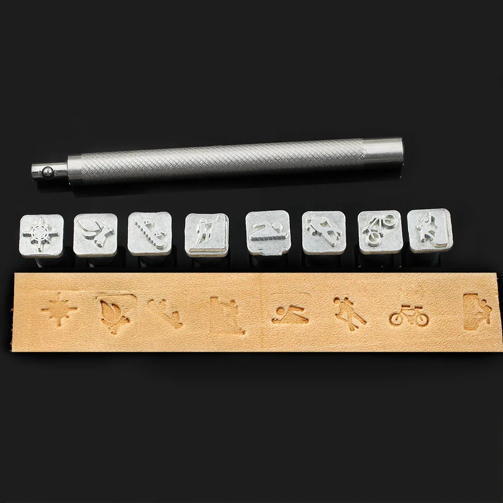 12 Pcs Animal Stamp Punch Set Leather Craft Metal Steel Punch