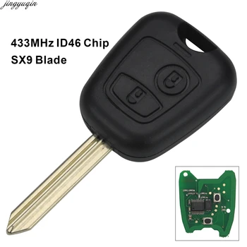 

2 Buttons Car remote control Key 2 Buttons 433Mhz ID46 Chip For Citroen Saxo Picasso Xsara Berlingo SX9 Blade