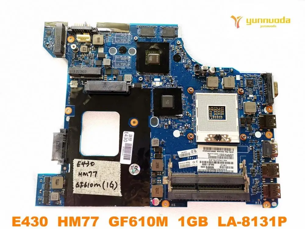 Оригинальный Для Lenovo E430 Материнская плата ноутбука HM77 GF610M 1 ГБ LA-8131P испытанное