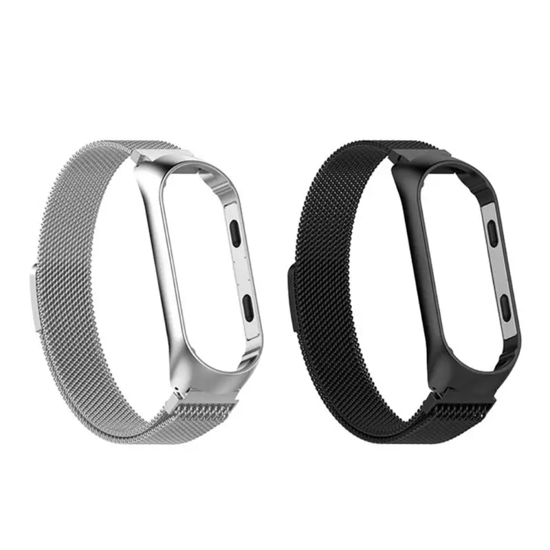 

Stainless Steel Watch Band Wristband Replacement Strap for Xiaomi Mi Band 4 Band Milanese Loop Accessories
