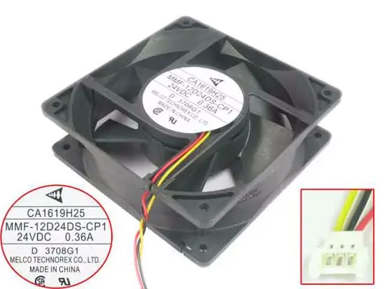 Melco MMF-12D24DS-CP1 DC 24V 0.36A 3-жильный 120X120X38mm Сервер вентилятор охлаждения | Компьютеры и