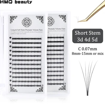 

Eyelash Bunch Lashes Premade Volume Wide fans 3d/4d/5d/ Short Stem Volume Professional Eyelash Extensions Faux Mink Make up Tool