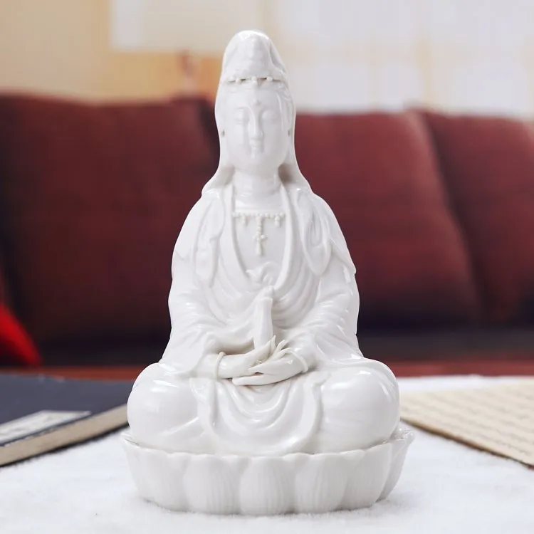 Ceramic Home Decorations | Ceramic Buddha Statue | Ceramic Guanyin