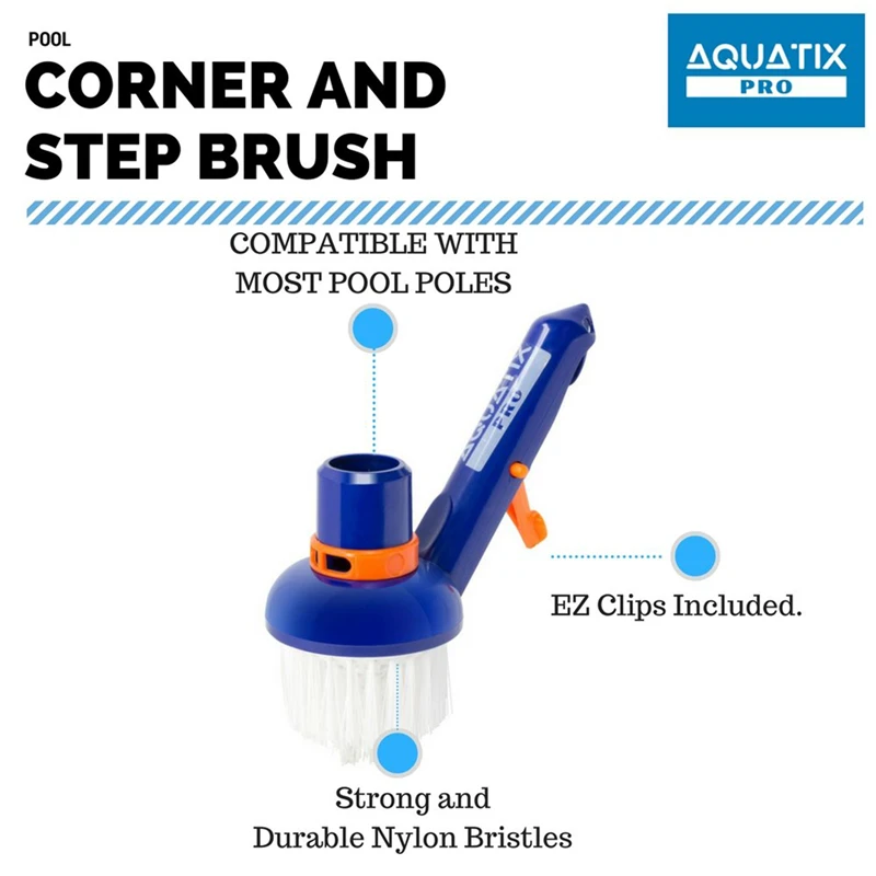 

Swimming Pool Cleaner, Brush Head, Inhalational Bag Water Spas Hose Connection Protective Round Cleaner