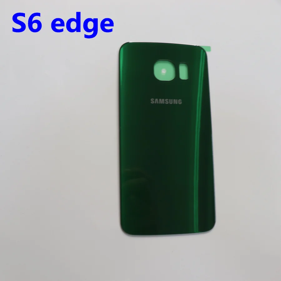 SAMSUNG Galaxy S6 S6edge задняя 3D стеклянная крышка батареи Корпус чехол Замена для SAMSUNG GALAXY G920F G925F G920 G925 SM-G920F - Цвет: S6 edge Green