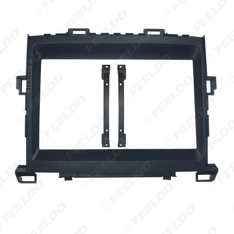 LEEWA стерео 2Din рамка для приборной доски пластина для Toyota Alphard 12-14 9-дюймовый большой Экран компакт-дисков/dvd-плеер крепление на приборную панель комплект# CA1602