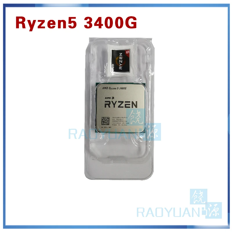 Новый AMD Ryzen 5 3400G R5 3 7 ГГц четырехъядерный восьмипоточный процессор 65 Вт YD3400C5M4MFH