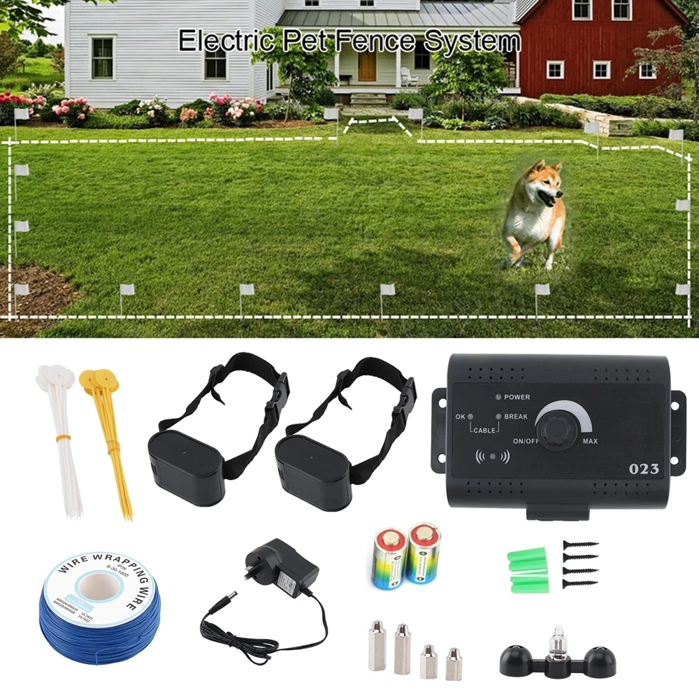 Electric Training Collar For Dogs Fence Kit Waterproof Electronic