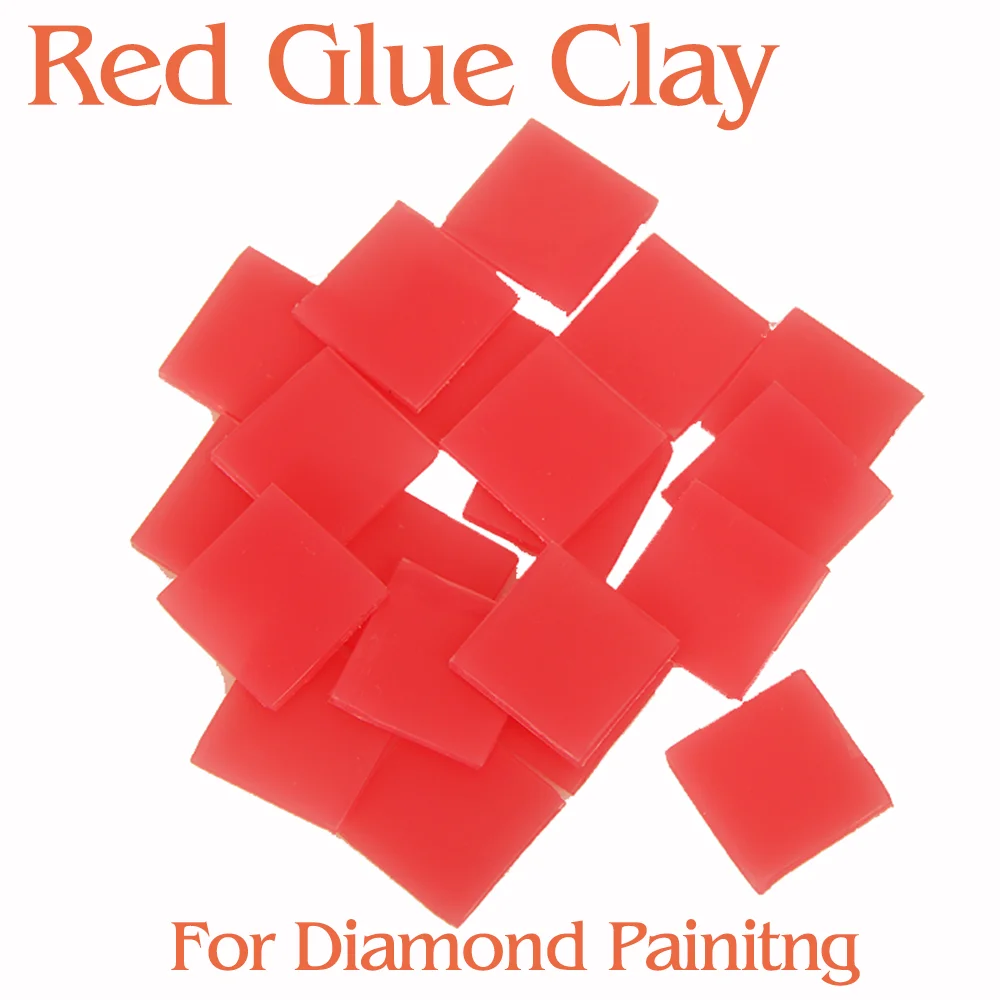 5/50 Pcs DIY Red Painting Glue Clay Diamond Painting Glue Diamond