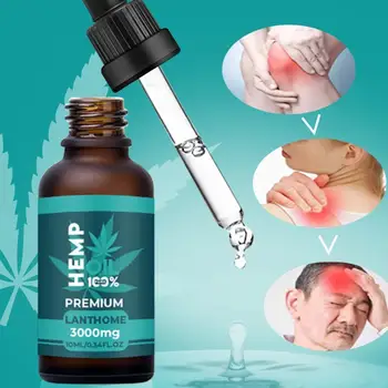 

Organic Hemp Oil 3000mg CBD Hemp Seeds Oil Extract Drops for Skin Pain Relief Reduce Anxiety Better Sleep Anti Stress