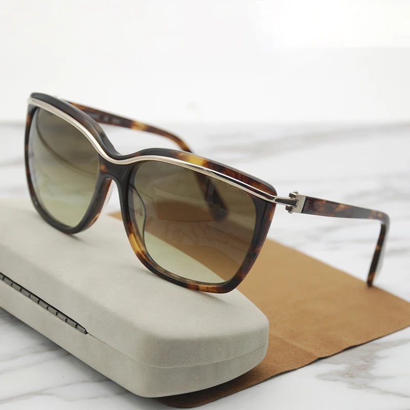 

2020 Brand Sunglasses Women Black Tortoise Sun Glasses for Woman Ladies Oversized Shades Luxury Design