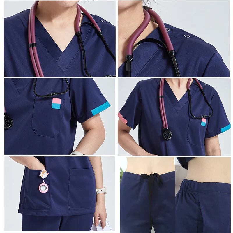 زي حريري للممرضات والعناية بالجمال، إضافة طبية للن...