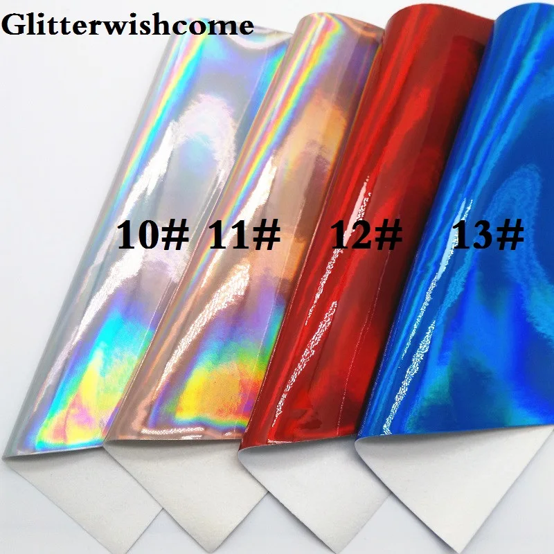 Блестящий виниловый винил для бантов Cuero Sintetico 21X29CM A4 гладкий переливающийся